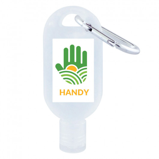 Carabiner Hand Sanitisers 30mL Printed Label